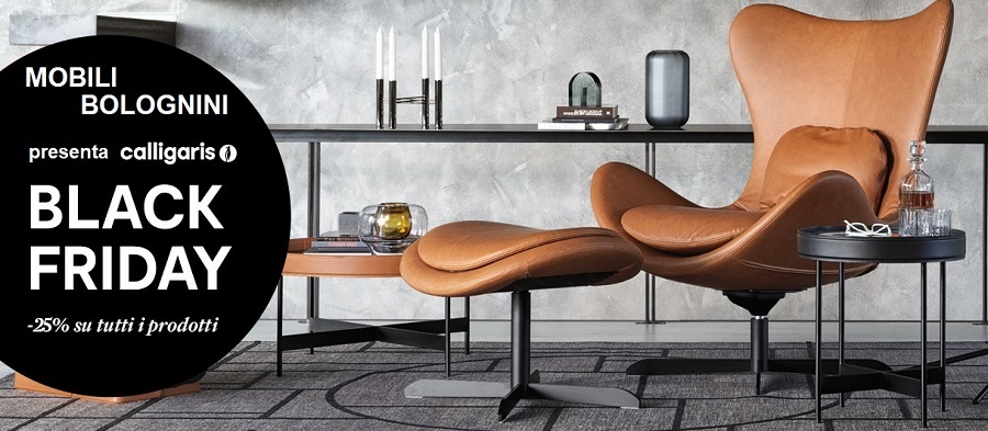 Black Friday Calligaris Bologna, regalati il design fino al 2 Dicembre 2024